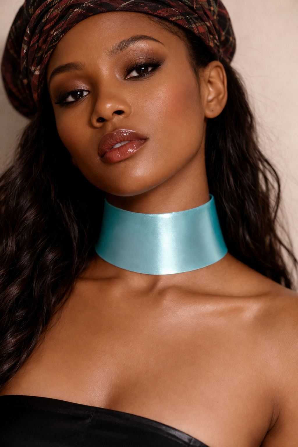 Satin Sky Necklace Hand Constructed