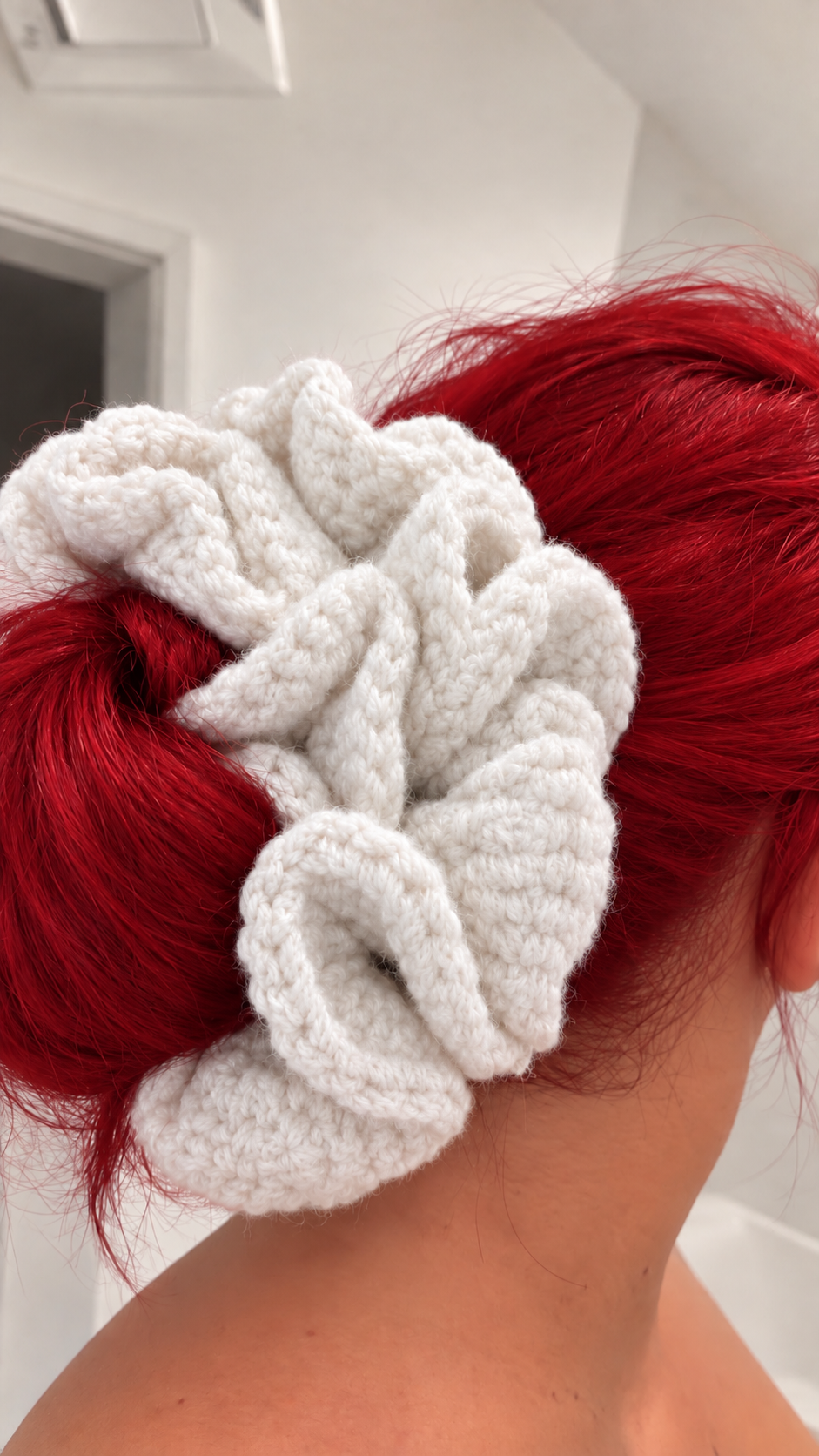 Crochet Oversized Scrunchie for Women - Stylish Hair Accessory