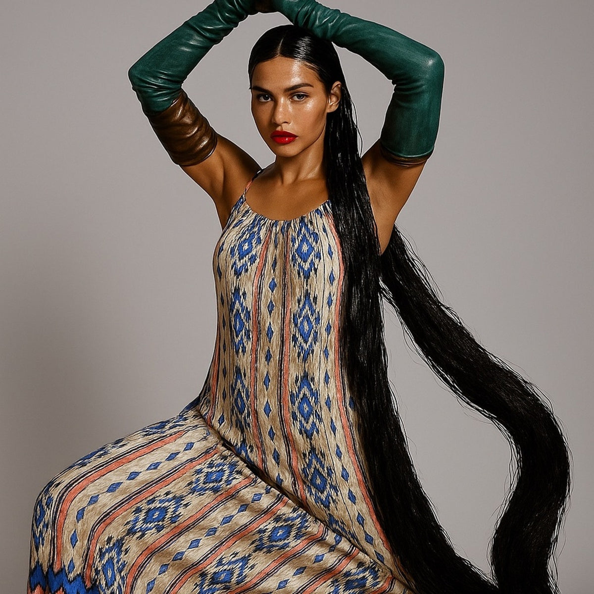 Earthy Maxi Dress Size S/M