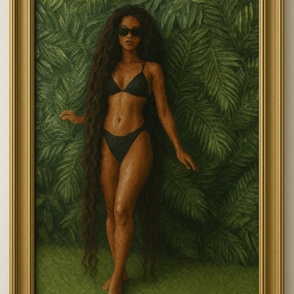 Jiannis  bythelionbody, Jiannis” – Bronze Muse Framed Portrait (90x90 cm)