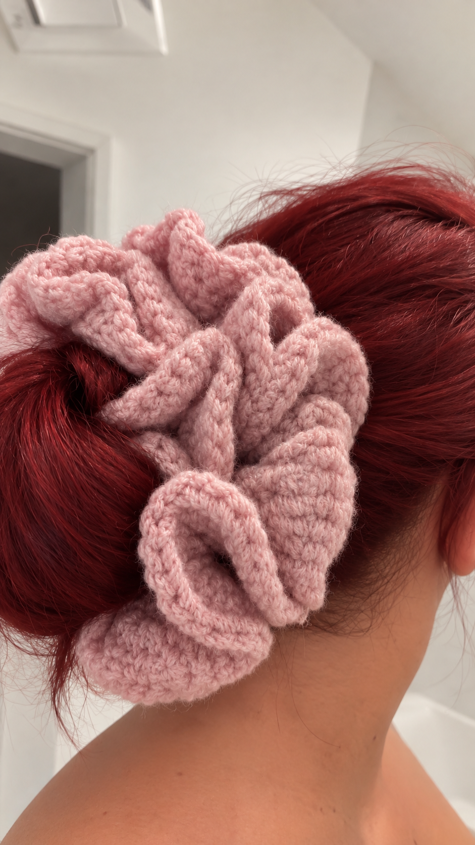Crochet Oversized Scrunchie for Women - Stylish Hair Accessory