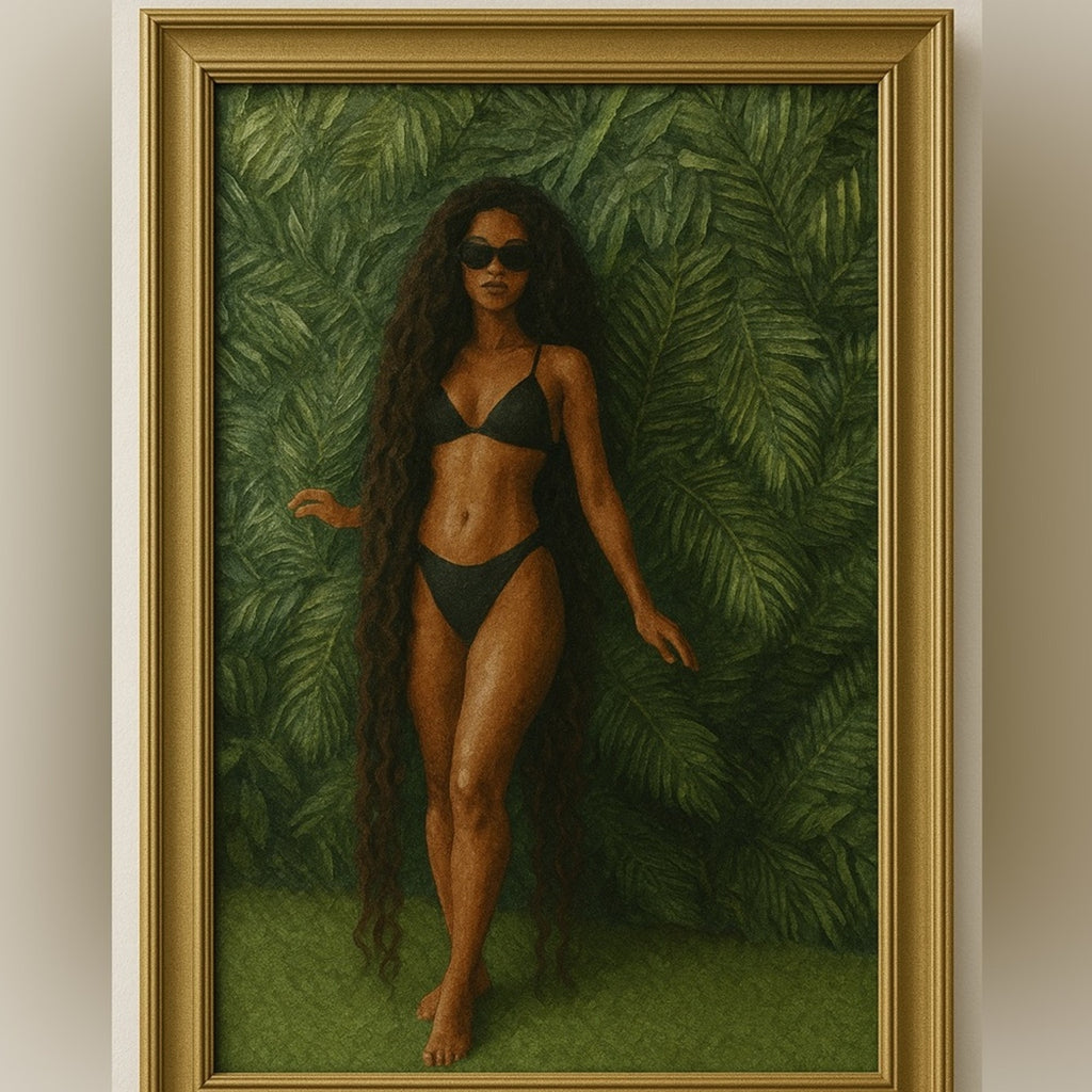 Jiannis  bythelionbody, Jiannis” – Bronze Muse Framed Portrait (90x90 cm)