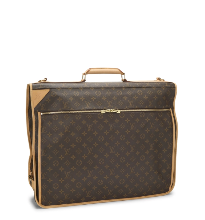 LV GARMENT BAG| VINTAGE MISSING LOCK AND KEY |Louis Vuitton Monogram Folding Garment Travel Bag