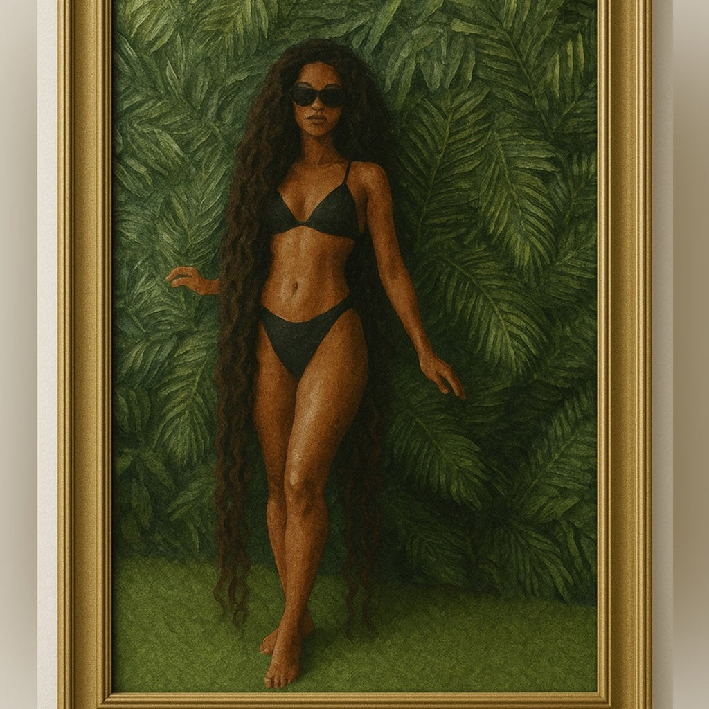 Jiannis  bythelionbody, Jiannis” – Bronze Muse Framed Portrait (90x90 cm)