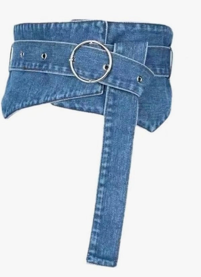 Denim Corset Belt